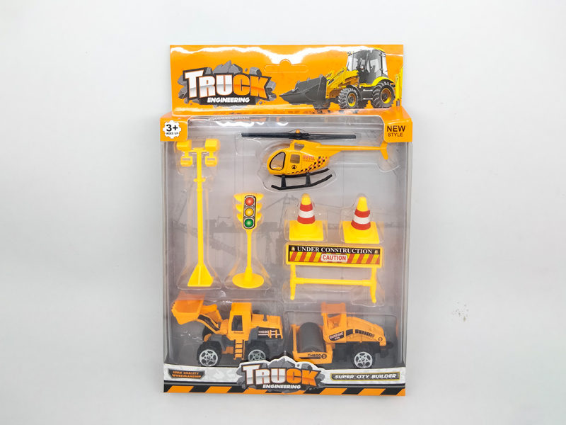 Slide Alloy Engineering Vehicle+Aircraft