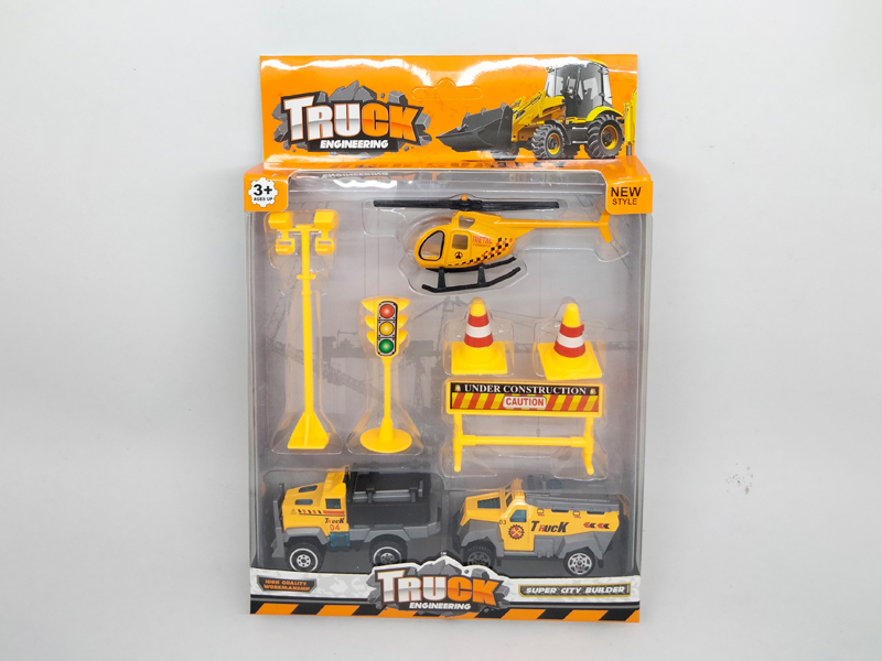 Slide Alloy Engineering Vehicle+Aircraft