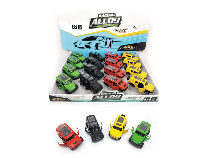 16PCS Pull Back Alloy Car