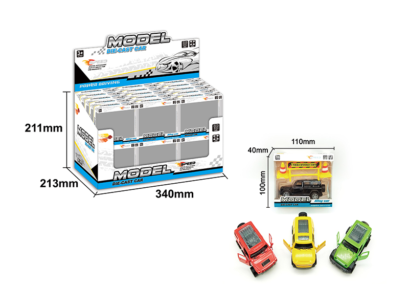 30PCS Pull Back Alloy Car