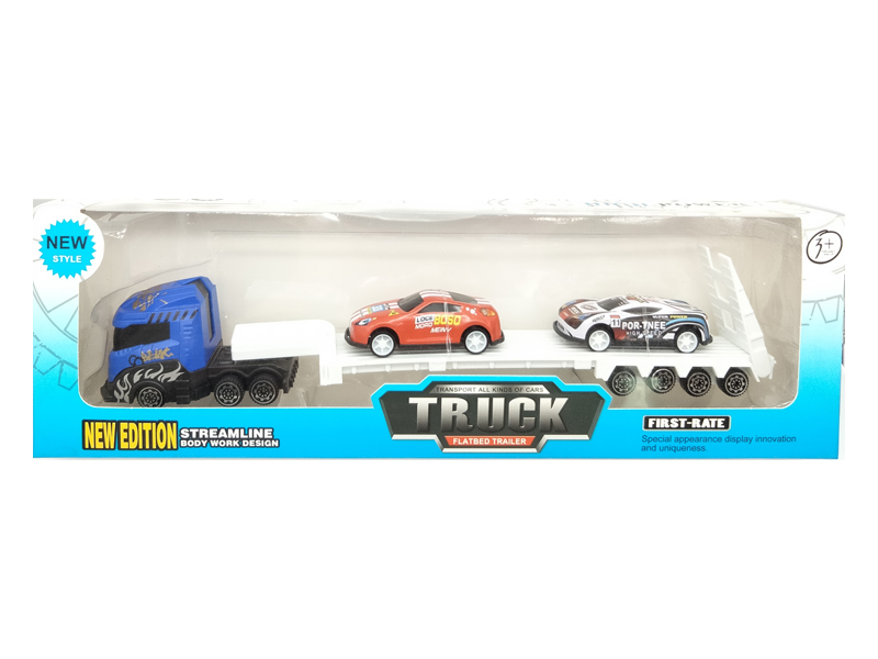 Alloy Tow Truck+2PCS Tin Car