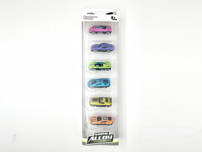 6PCS Slide Alloy Car