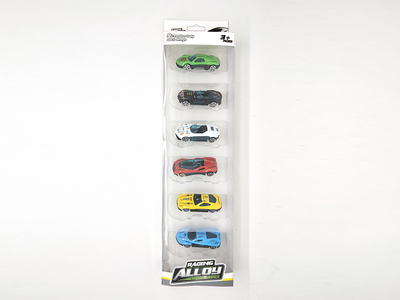 6PCS Slide Alloy Car