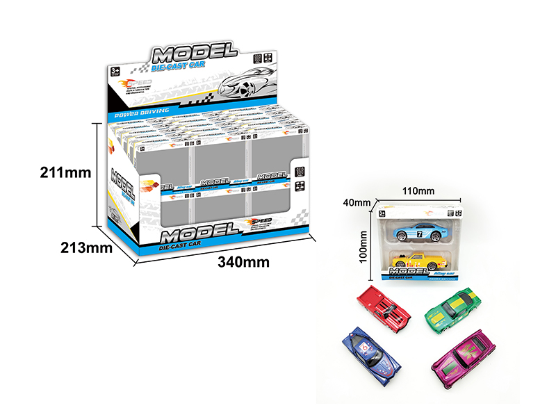 30PCS Slide Alloy Vintage Car