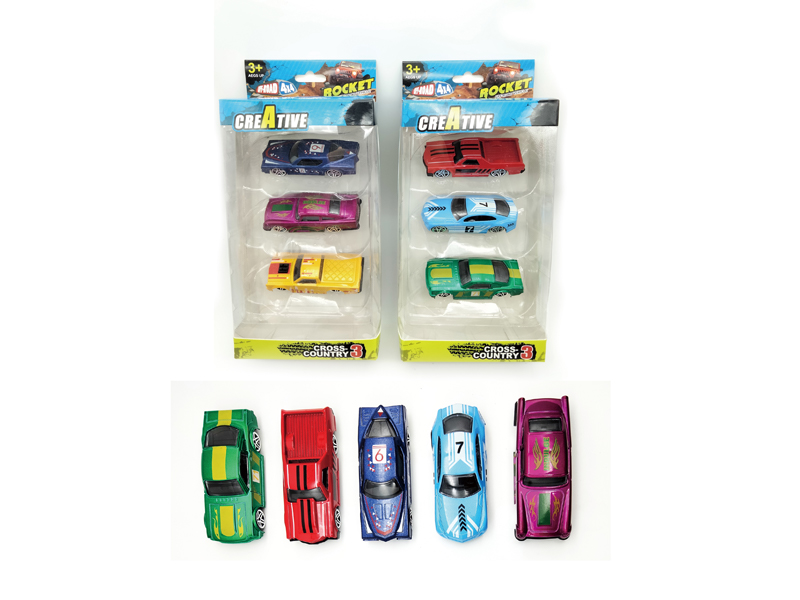 3PCS Slide Alloy Vintage Car