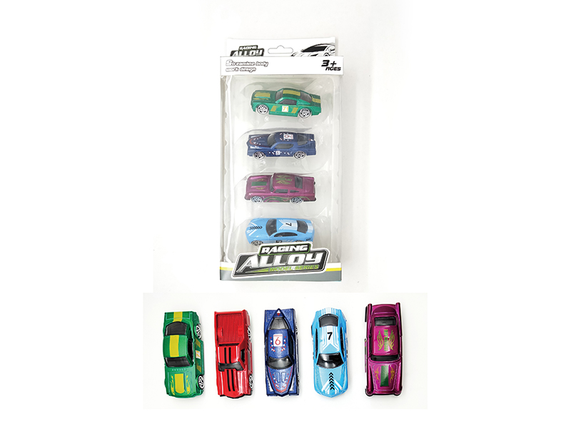 4PCS Slide Alloy Vintage Car