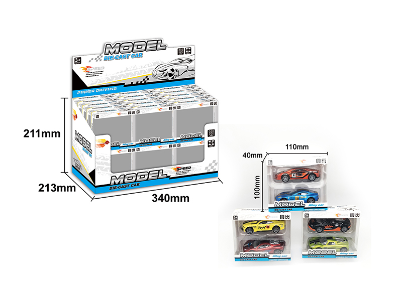 30PCS Pull Back Alloy Sports Car