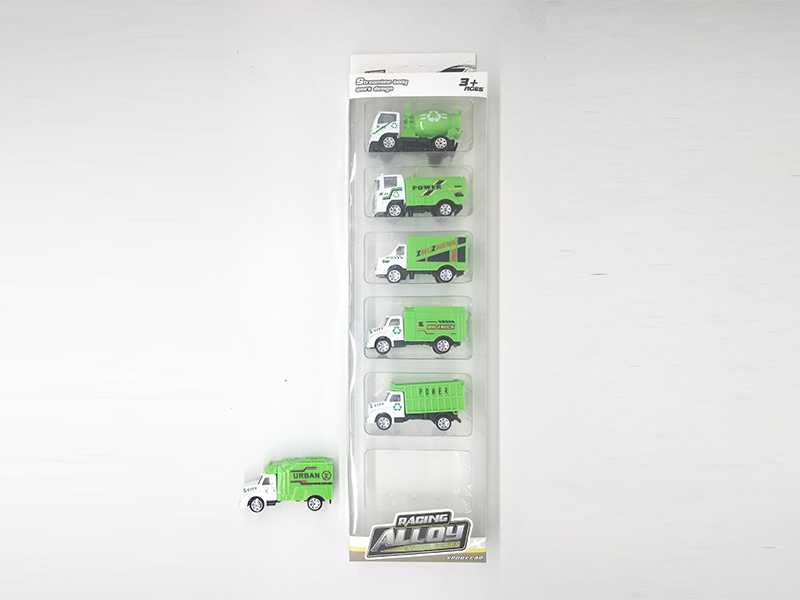 6PCS Slide Alloy Sanitation Truck