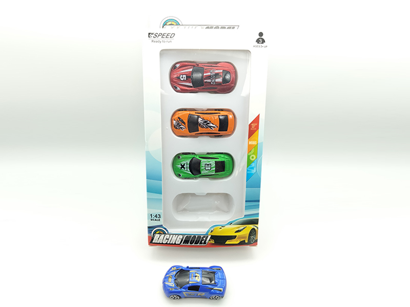 4PCS Slide Alloy Sports Car