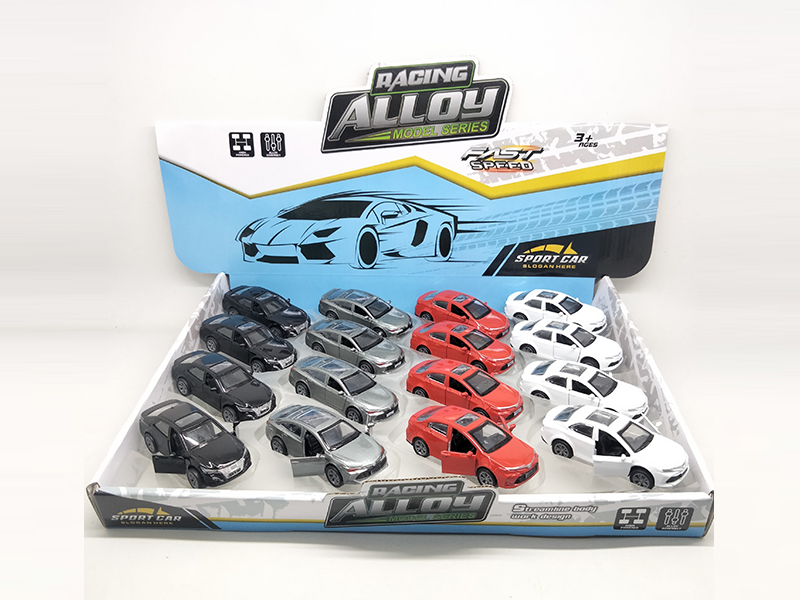 16PCS Pull Back Alloy Car