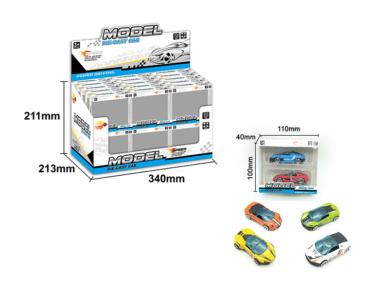 30PCS Slide Alloy Simulation-Vehicle