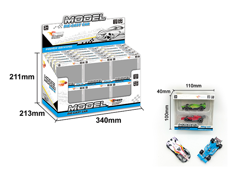 30PCS Slide Alloy Equation Car