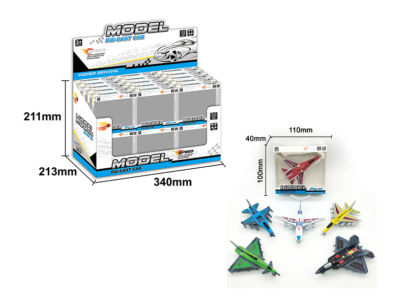 30PCS Slide Alloy Aircraft