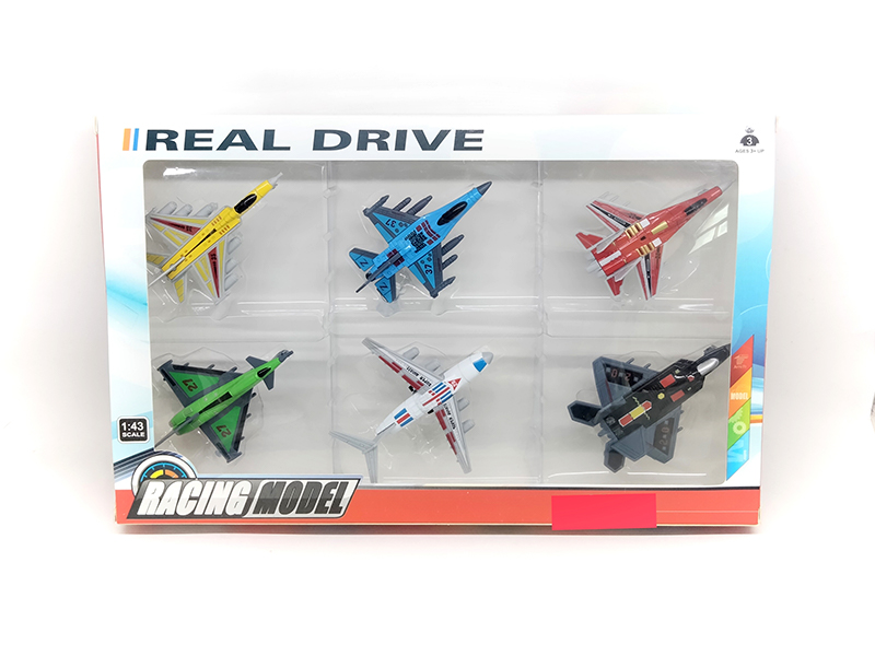 6PCS Slide Alloy Aircraft