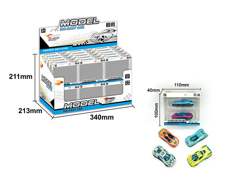 30PCS Slide Alloy Simulation-Vehicle