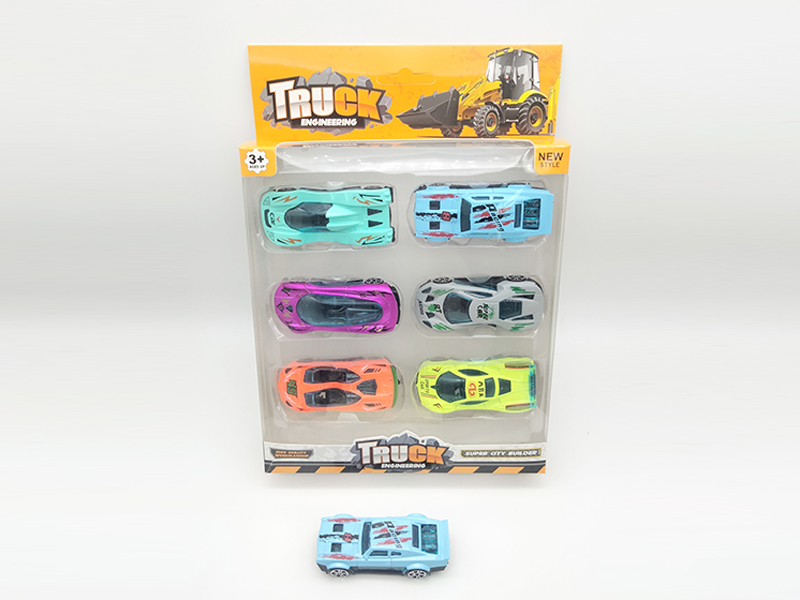 6PCS Slide Alloy Simulation-Vehicle