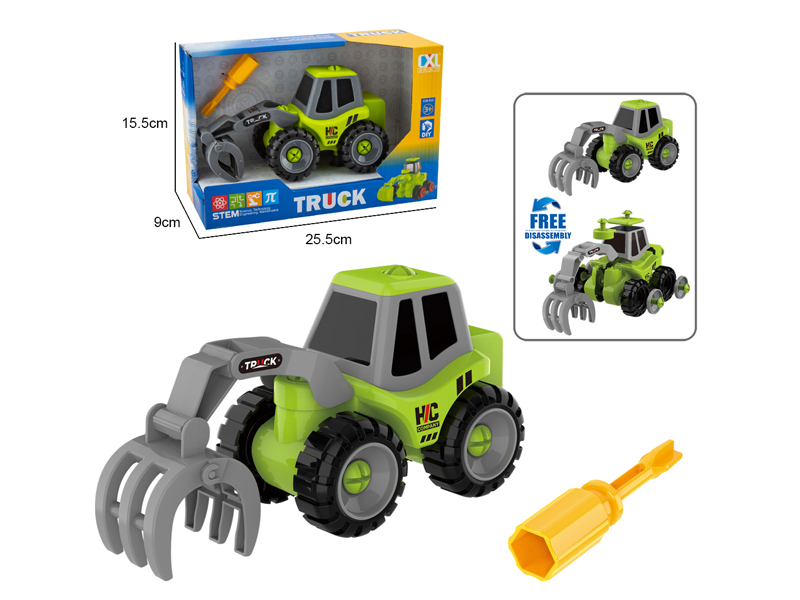 DIY Grasping Wood Engineering Vehicle