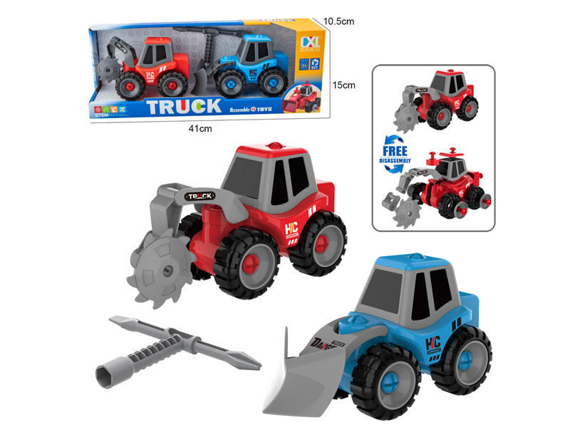 2PCS DIY Assembly Engineering Vehicle (Manual)