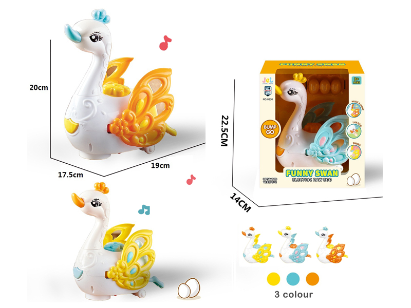 B/O Go And Bump Swan Toy