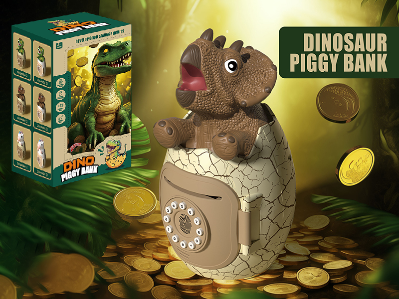 Triceratops Egg Piggy Bank