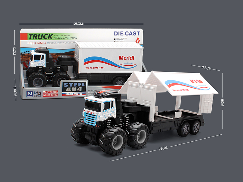 4WD Friction Alloy Container Truck