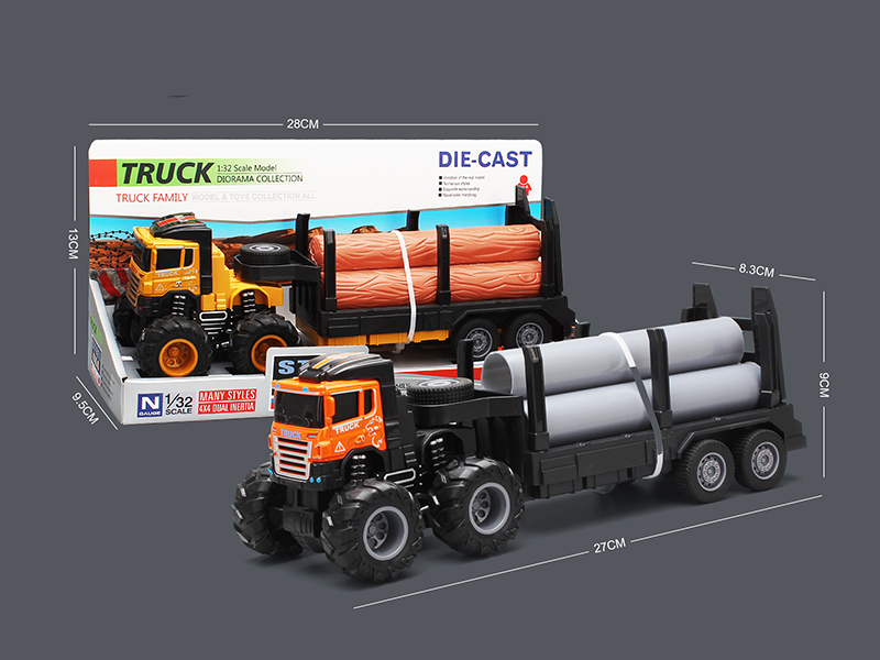 4WD Friction Alloy Timber Flatbed Transport Truck