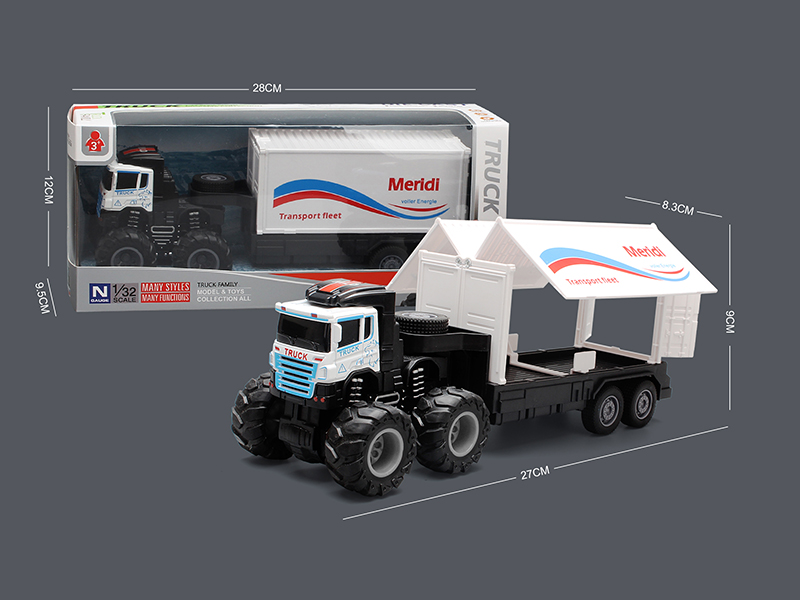 4WD Friction Alloy Container Truck