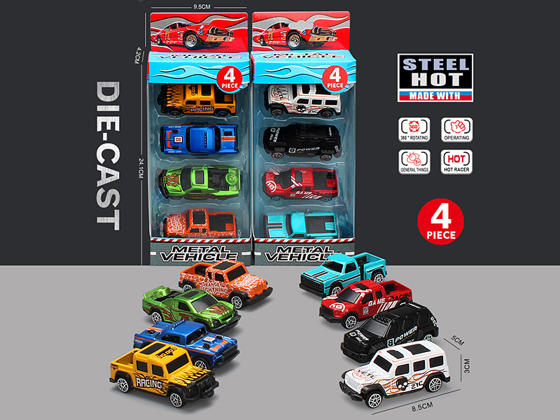 Alloy Racing Cars 9pcs