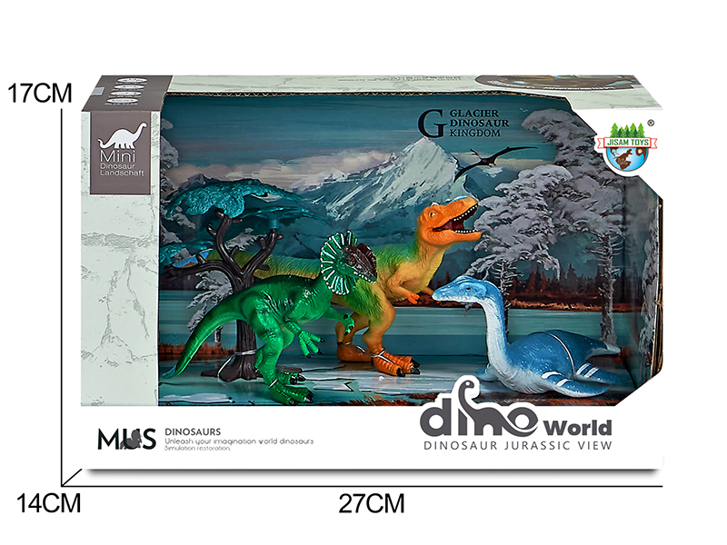 Dinosaur Glacier Scene Set