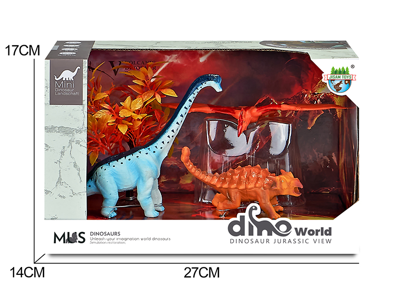 Dinosaur Model Volcano Scene Set