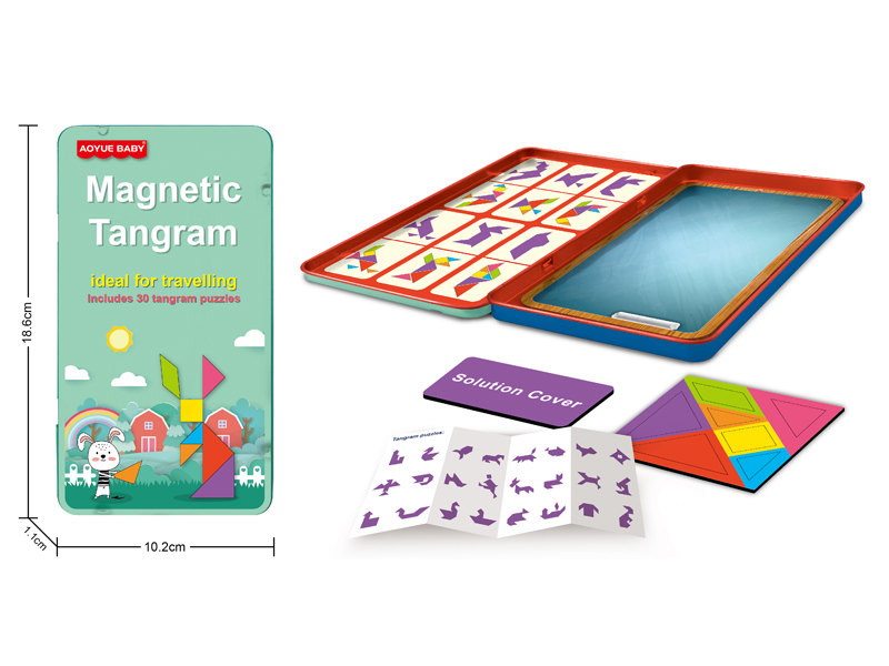 Tangram Toy (Magnetic Iron Box)
