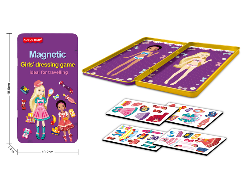 Lovable Girl Toy (Magnetic Iron Box)