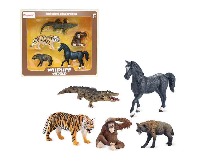 Crocodile Animal Set Static Model