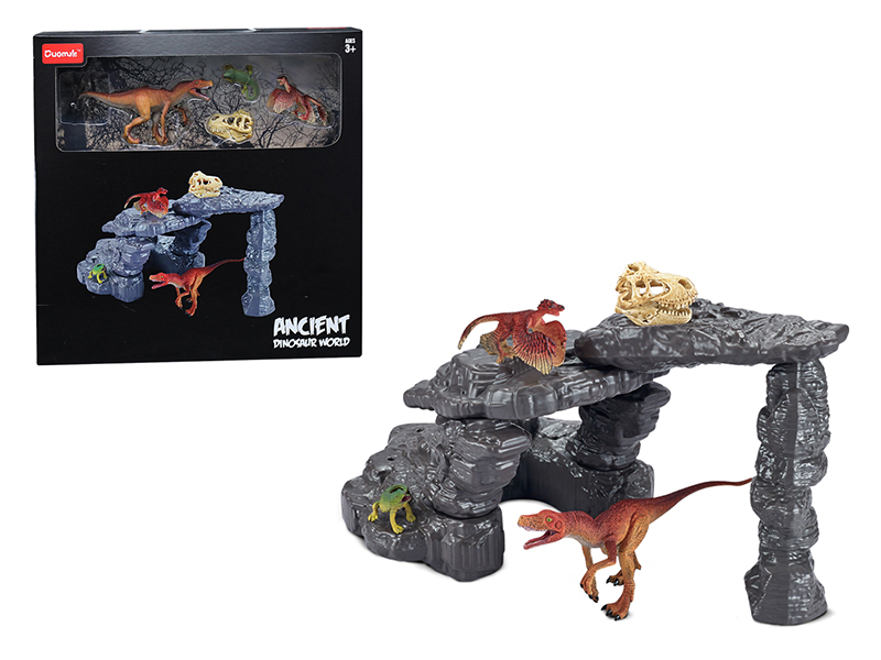 Dinosaur Rockery Set Static Model