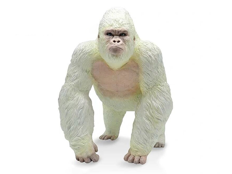 Vinyl Animal Model - White Gorilla
