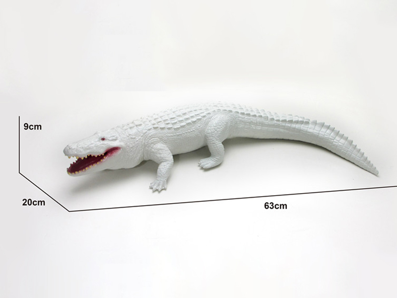 Vinyl Animal Model - White Crocodile