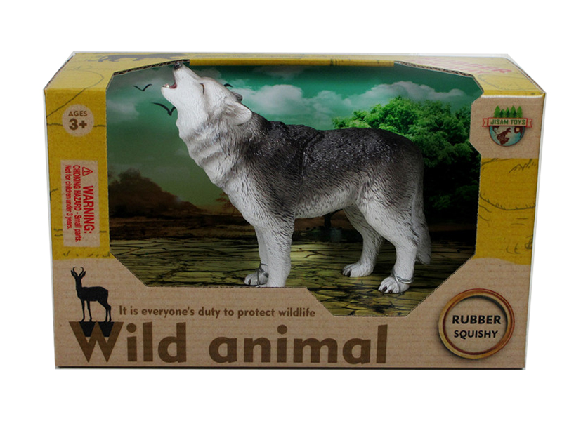 Vinyl Animal Model - Grey Wolf