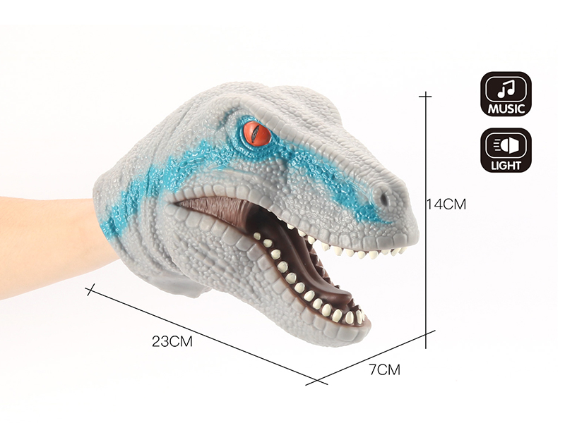 Vinyl Velociraptor Hand Puppet