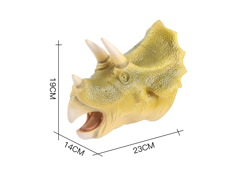Vinyl Triceratops Hand Puppet