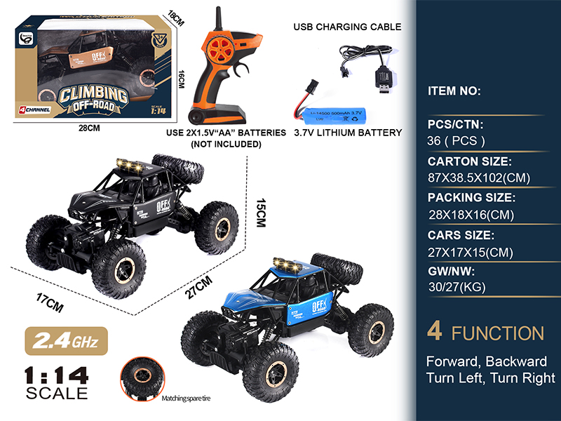 1:14 2.4G 4WD Climbing Vehicle