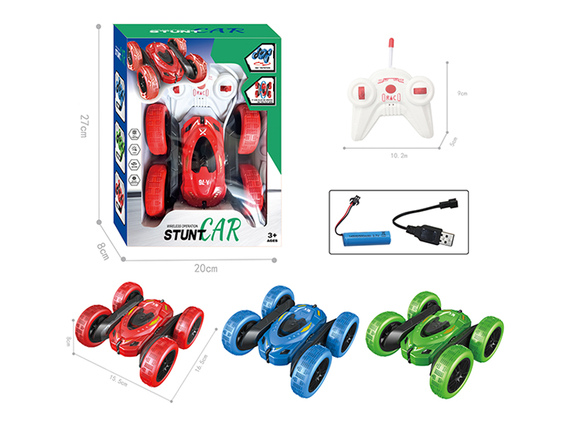 2.4G 5Ch R/C Double Sided Stunt Rolling Car