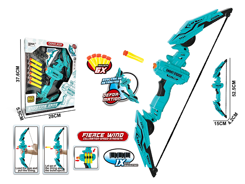 Bow And Arrow Soft Bullet Gun Toy