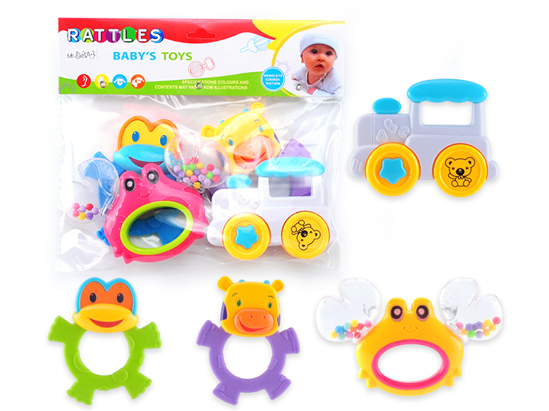 4PCS Baby Rattles