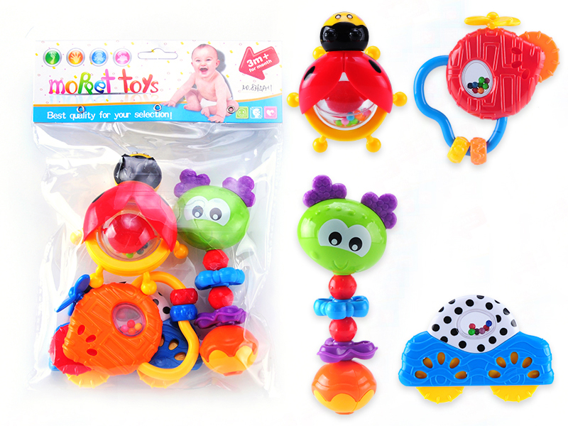 4PCS Baby Rattles