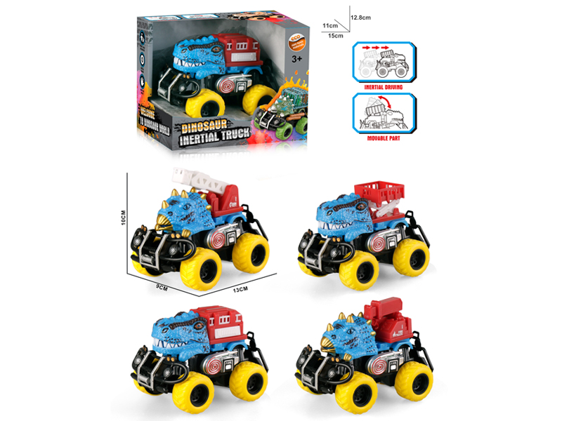 Dual Friction Dinosaur Fire Engine