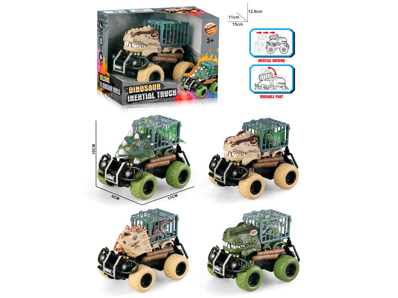 Dual Friction Dinosaur Military Transport Vehicles