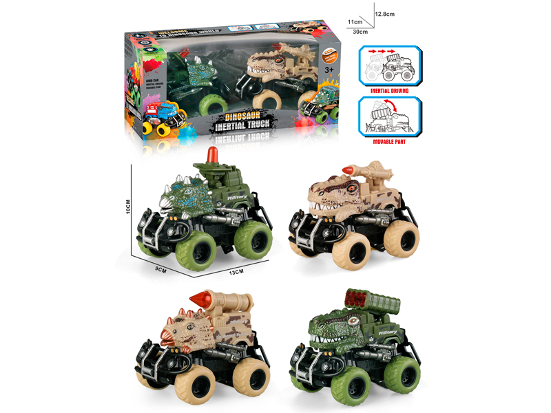 Dual Friction Dinosaur Military Missile Vehicle