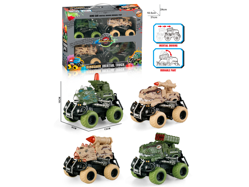 Dual Friction Dinosaur Military Missile Vehicle