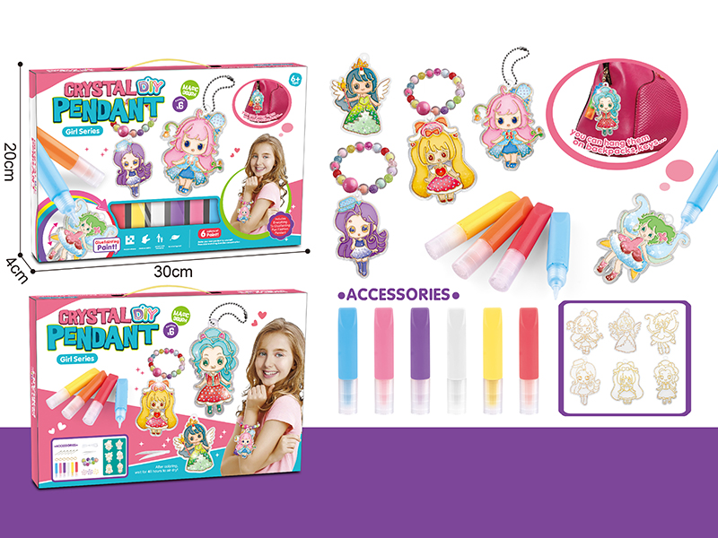 DIY Crystal  Pendant Girl Series