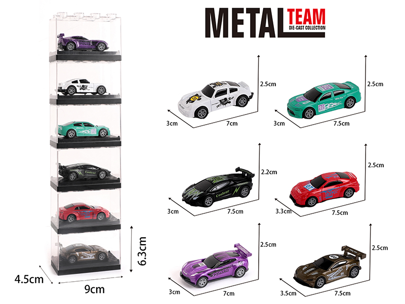 1:64 Alloy Pull Back Car